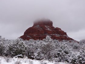 セドナ・ベルロックの雪景色