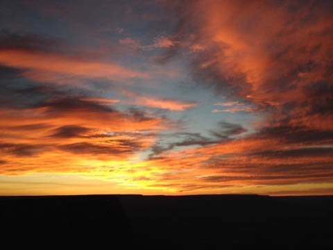 グランドキャニオン夕焼け