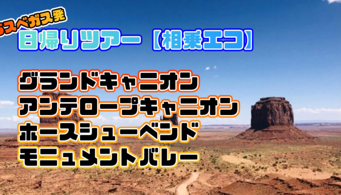 ラスベガス発アンテロープキャニオンツアー相乗エコ