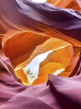 Antelope Canyon lights and rocks arizona usa